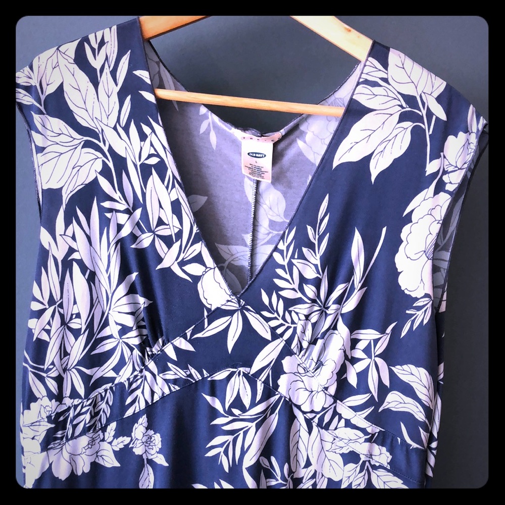 Old Navy stretch summer dress hawaiian beach L